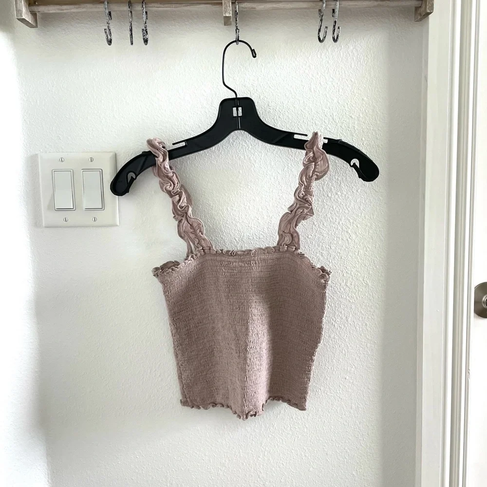 Aerie Jungle Thrills Smocked Tank Top - Picture 1 of 2